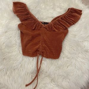 Zara Cinched Crop Top